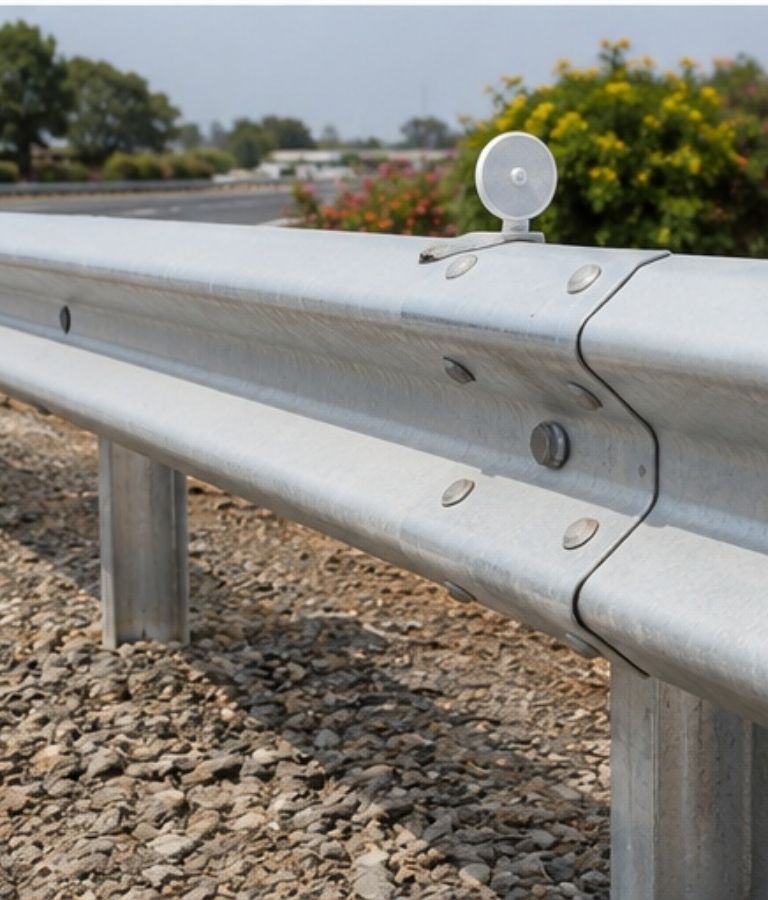 W beam metal crash barrier - image 2