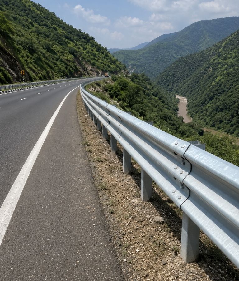 Double beam metal crash barrier - image 2